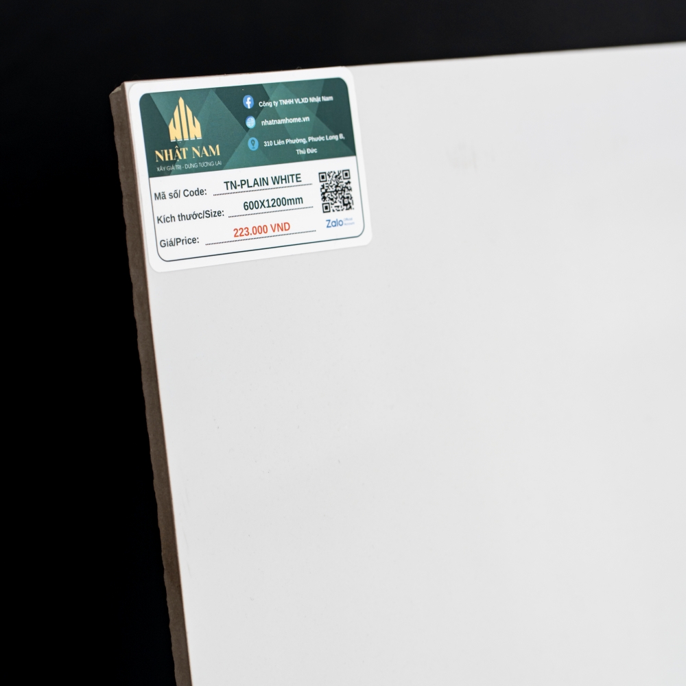 Gạch ốp lát 60x120 TN-PLAIN WHITE