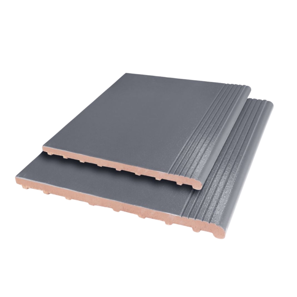 Gạch lát sân 30x30 bậc thềm cotto tráng men ghi