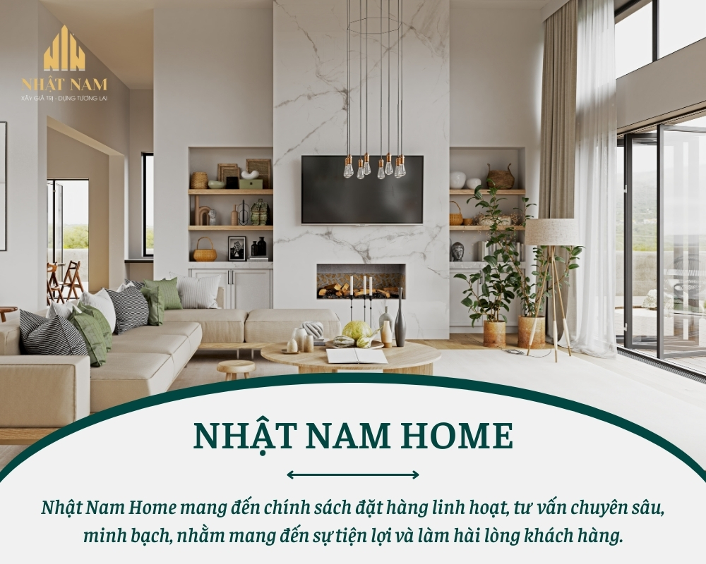 Chính sách đặt hàng linh hoạt, minh bạch tại Nhật Nam Home mang đến sự tiện lợi và an tâm tuyệt đối cho khách hàng