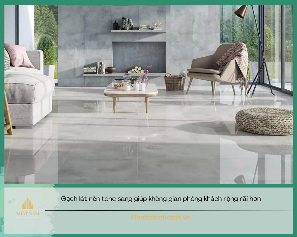 gạch lát nền phòng khách
