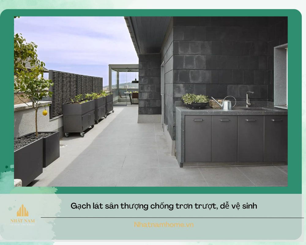  gạch lát sân thượng