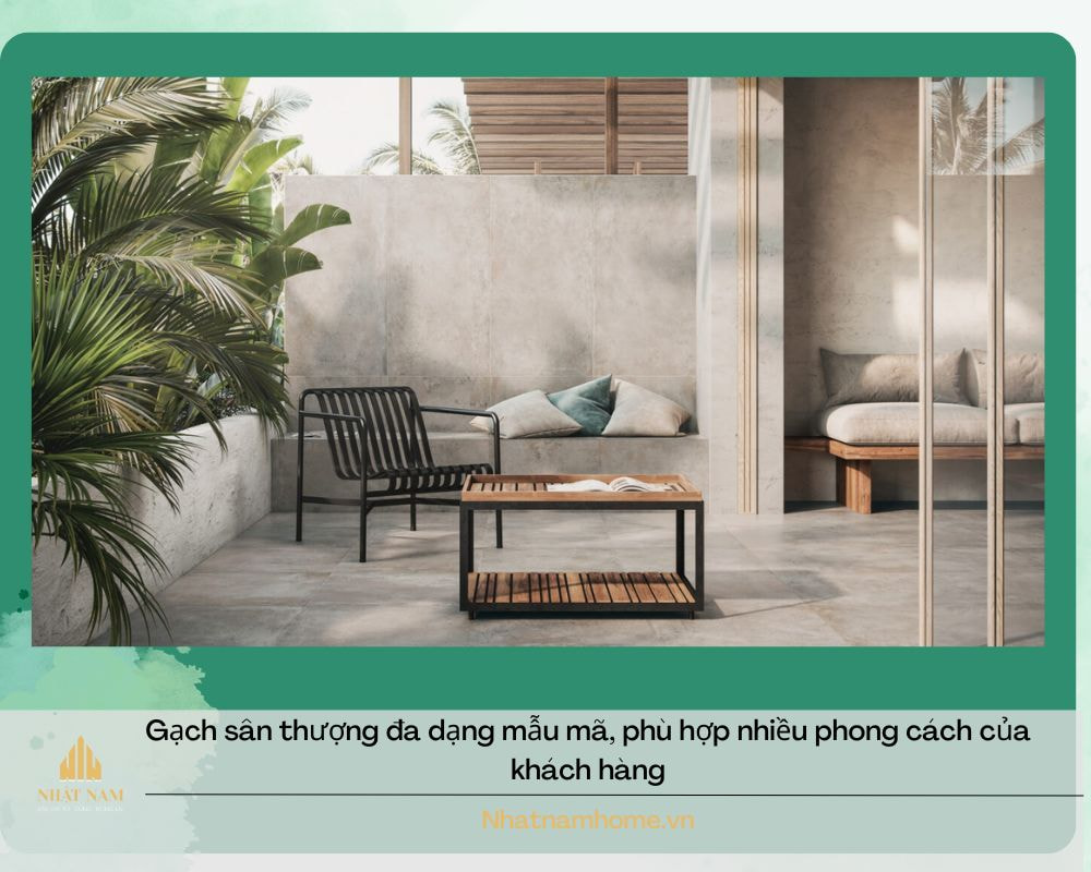  gạch lát sân thượng