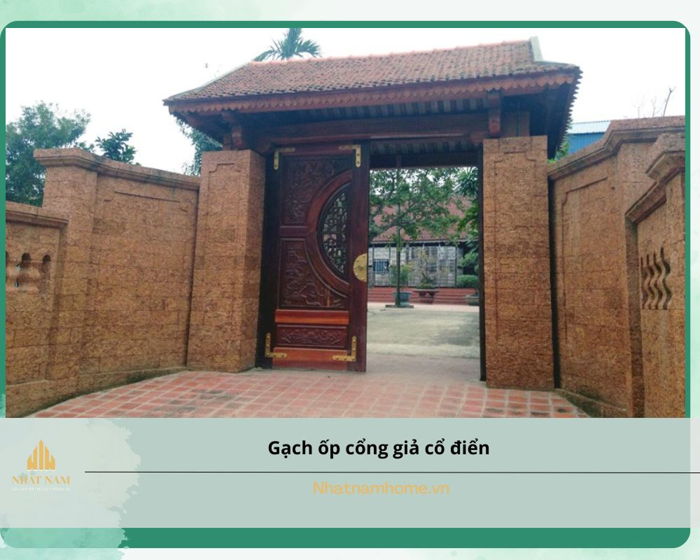 gạch ốp cổng