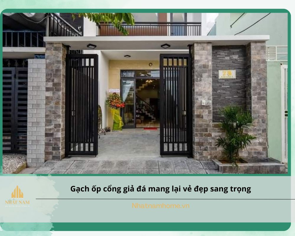 gạch ốp cổng