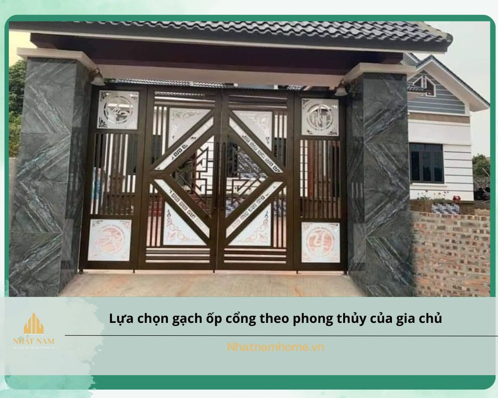 gạch ốp cổng
