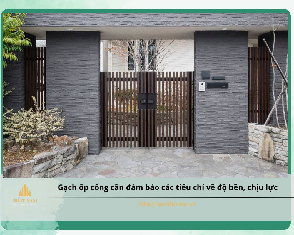 gạch ốp cổng