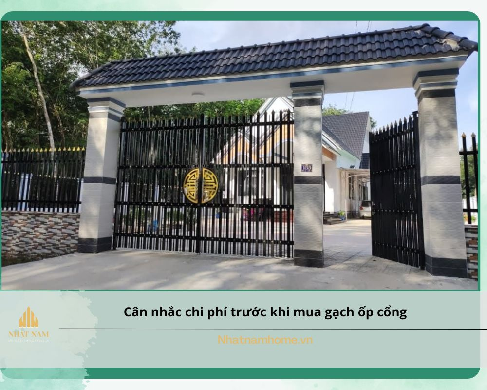 gạch ốp cổng