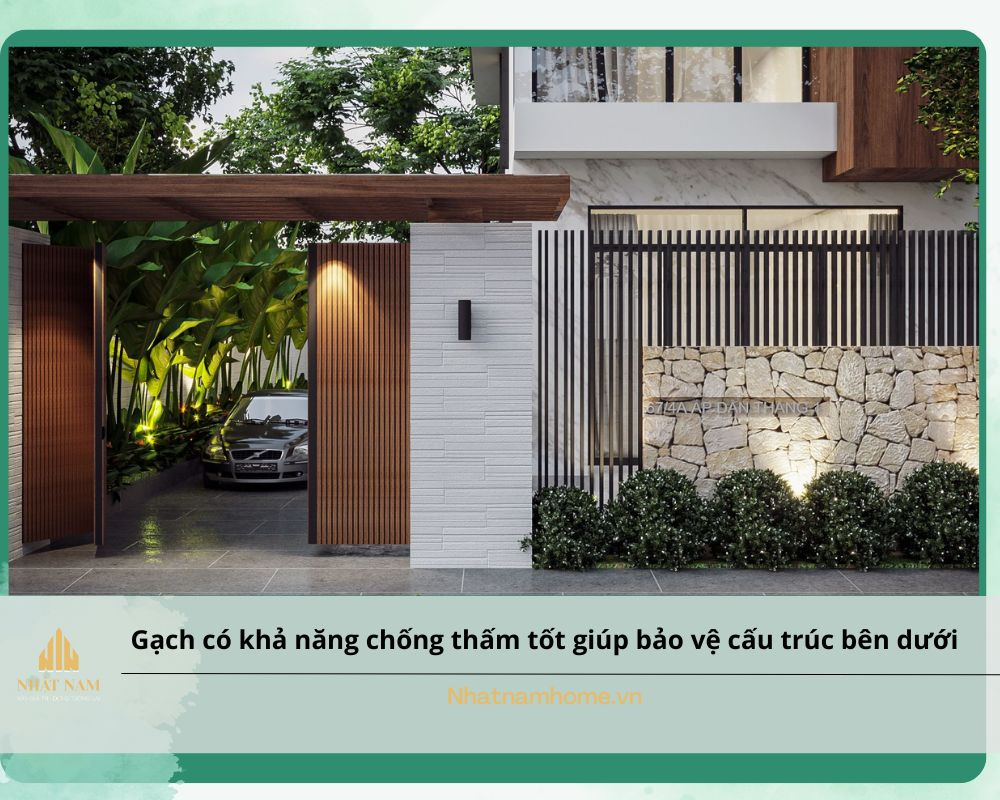 gạch ốp cổng