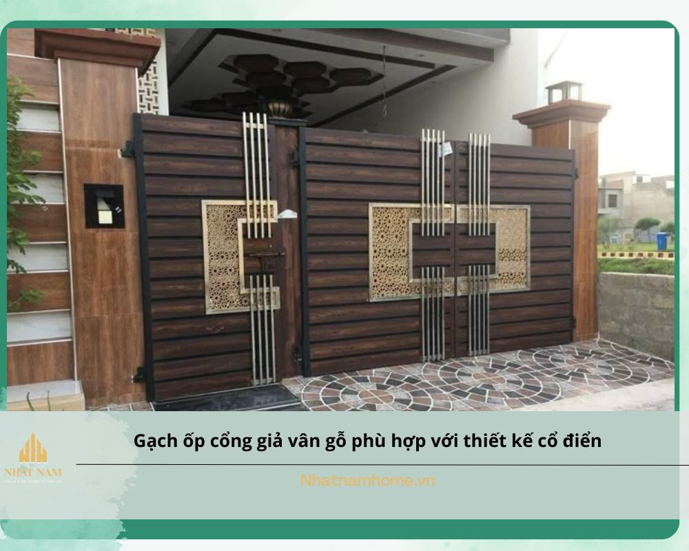 gạch ốp cổng