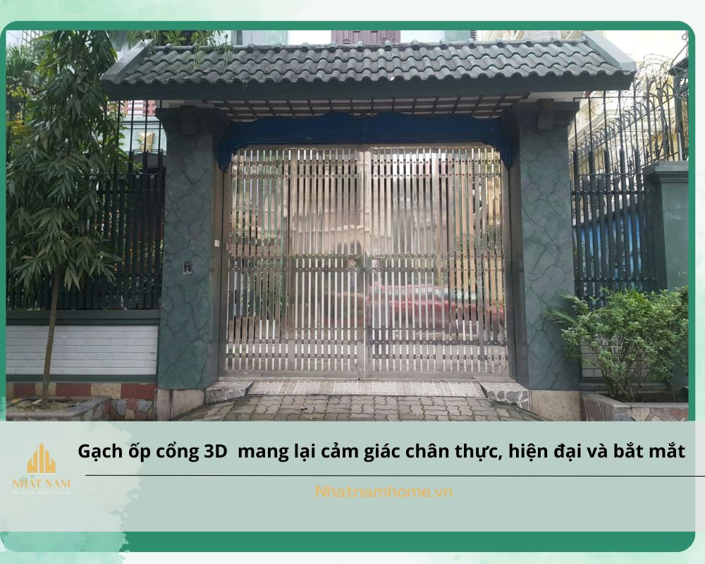 gạch ốp cổng