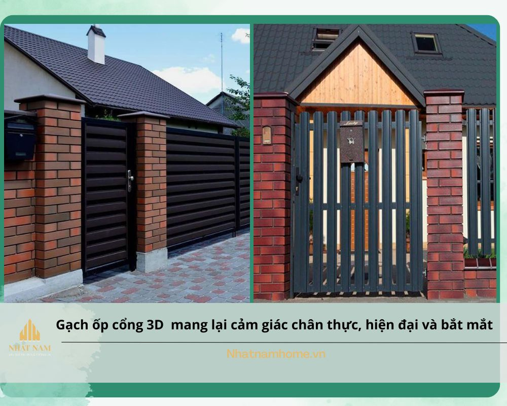 gạch ốp cổng