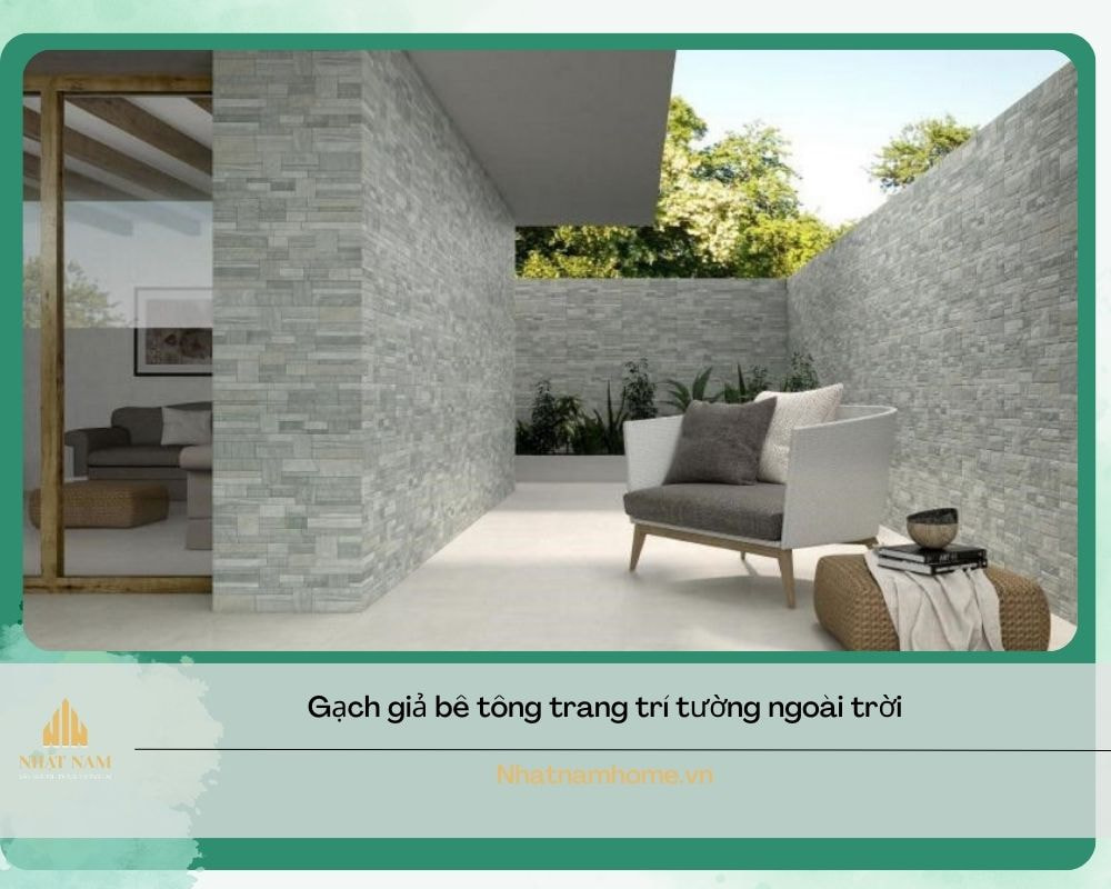 gạch ốp tường ngoài trời