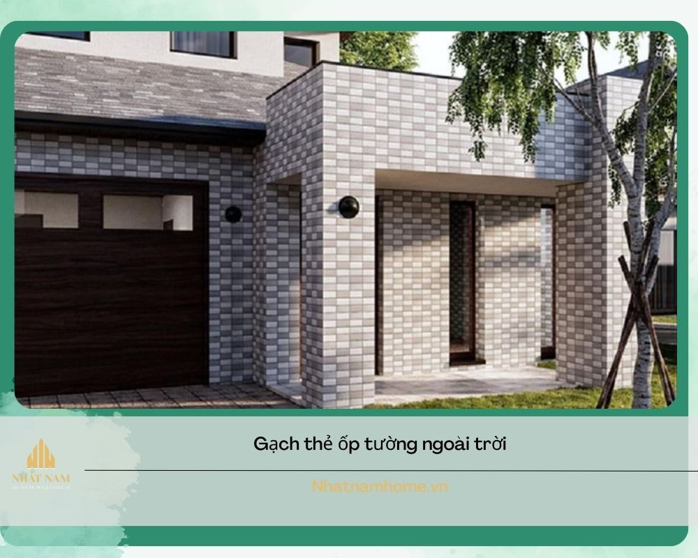 gạch ốp tường ngoài trời
