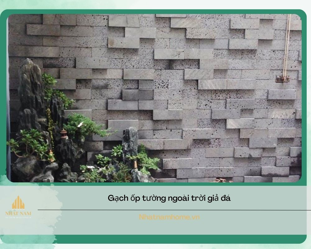 gạch ốp tường ngoài trời