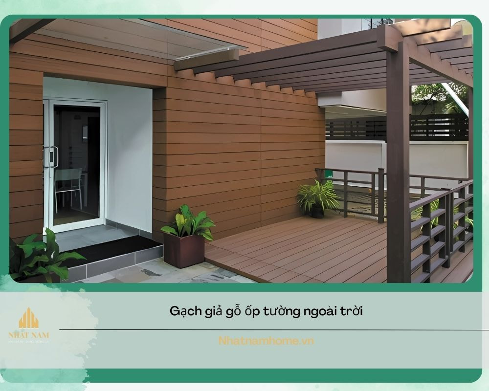gạch ốp tường ngoài trời