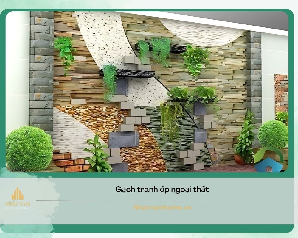gạch ốp tường ngoài trời